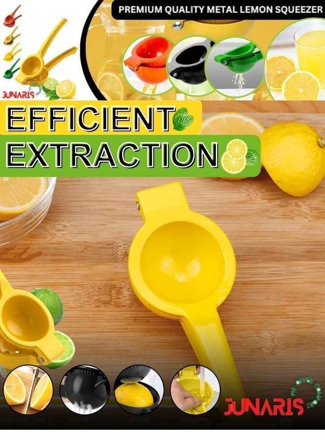 جوناريس عصارة ليمون - عصارة ليمون - أداة يدوية معدنية لعصر الليمون والليمون الحامض، أدوات مطبخ لعصارة الحمضيات وآمنة للغسل في غسالة الأطباق - Image 2